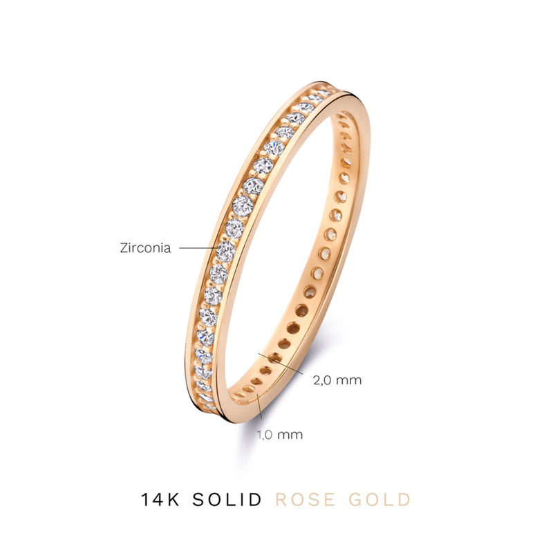 Isabel Bernard La Concorde Merle 14 Karaat Rosé Gouden Ring IB330053-60-zoom-