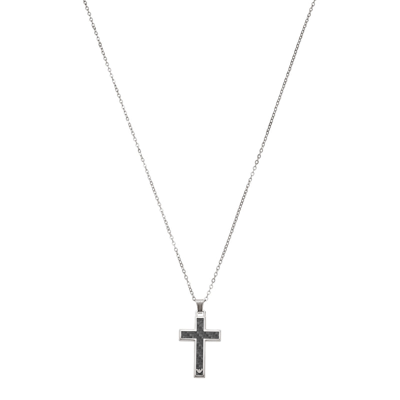 Emporio Armani Silver-coloured Men's Necklace EGS1705040 (Length: 50.00 - 55.00 cm)-zoom-