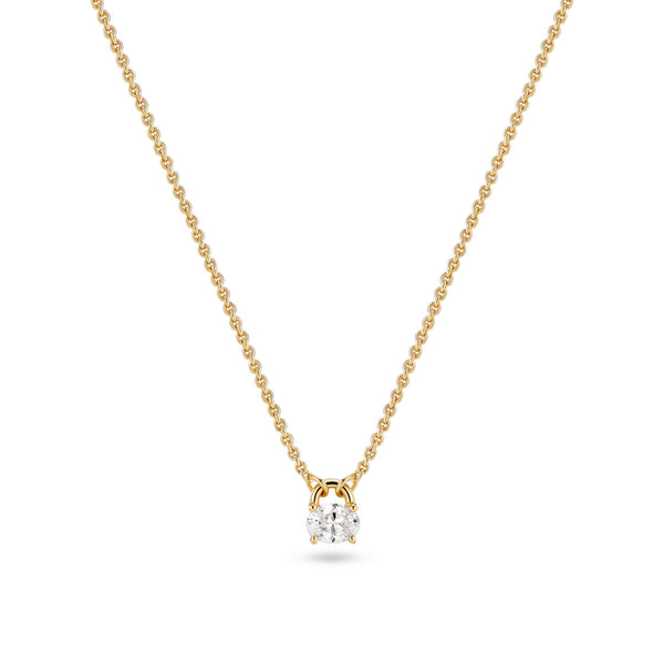 Sif Jakobs Vergulde Ovale Necklace SJ-N2744-CZ-YG