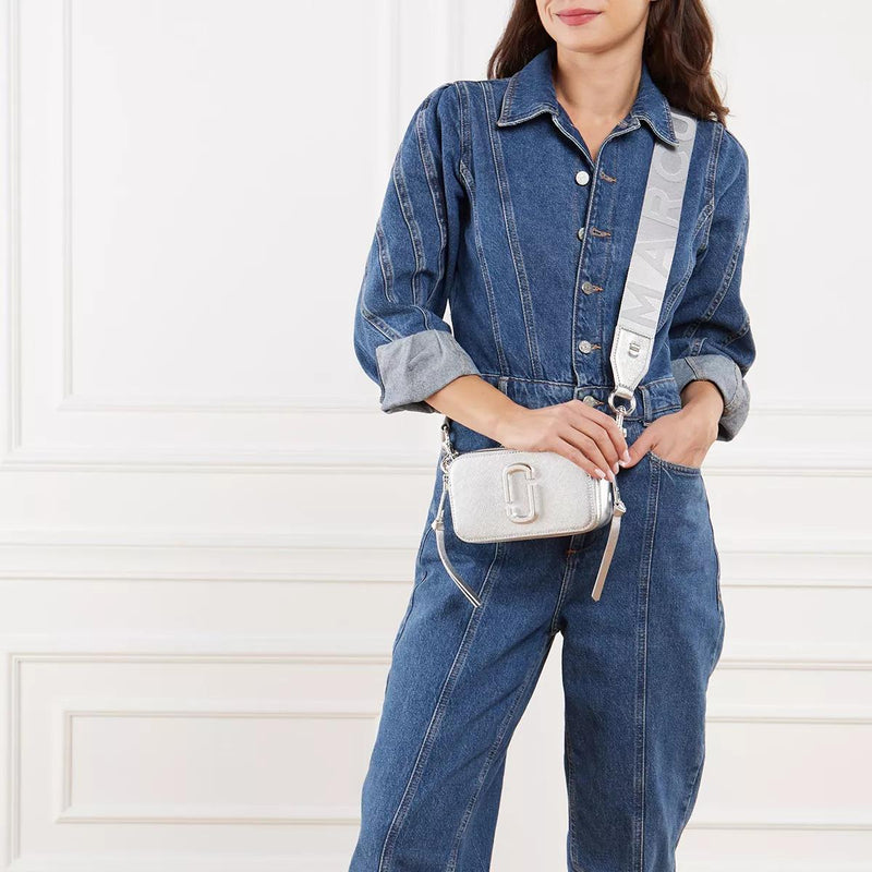 Marc Jacobs The Snapshot Silver Crossbody Bag 2001-A0232715-zoom-