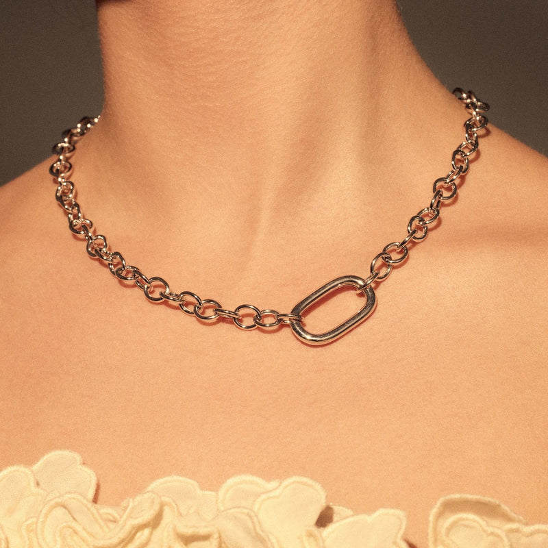 Parte Di Me Bibbiena Poppi Acadia 925 Sterling Silver Link Necklace PDM34109-zoom-