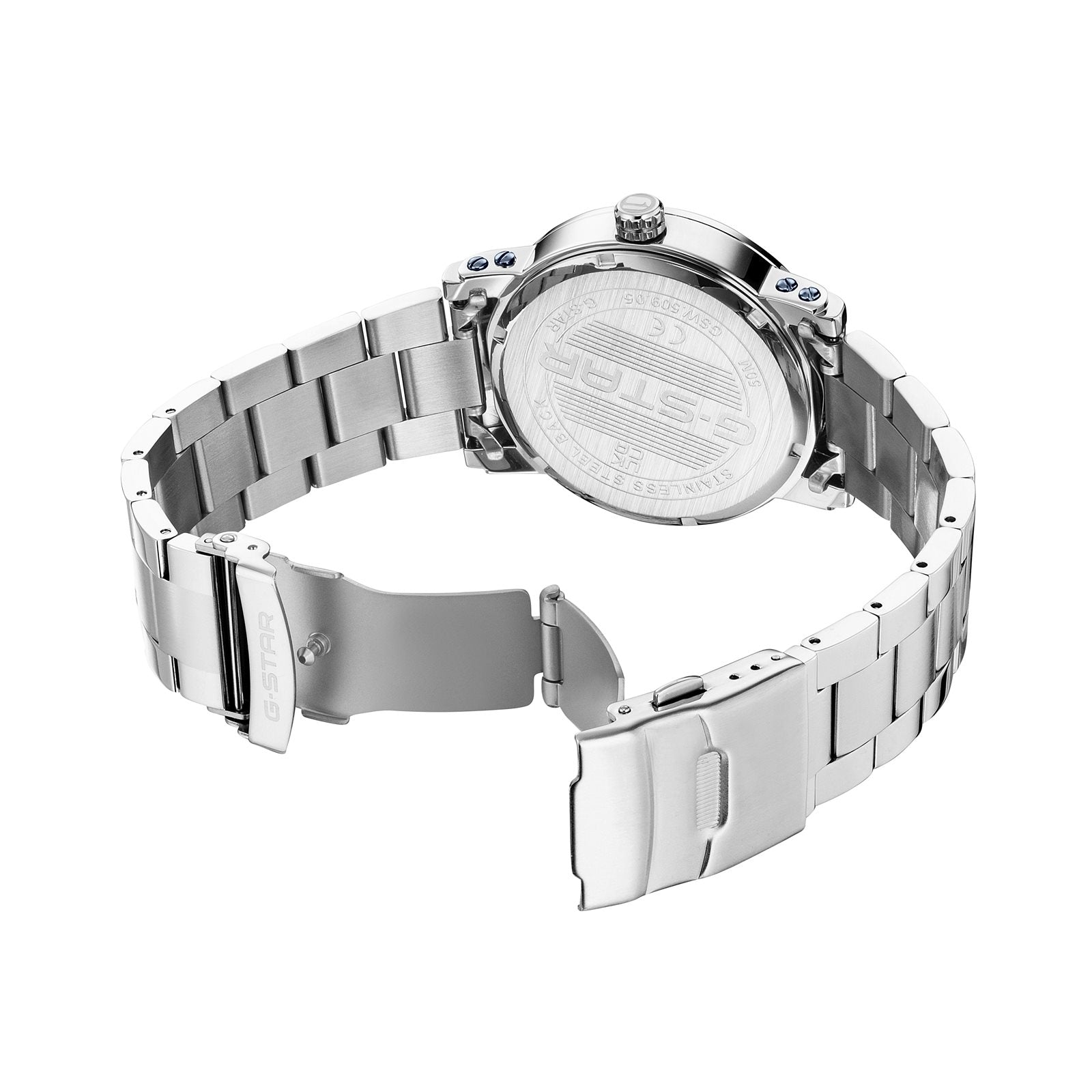G-STAR Rovic Silver-Tone Steel Men's Watch GSW.509.05