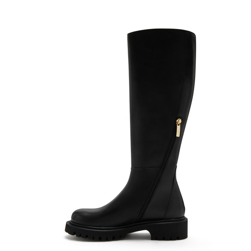 Isabel Bernard Vendôme Riva Zwarte Kalfsleren Laarzen IB54004-01-42-zoom-