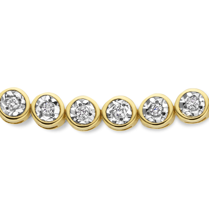 Isabel Bernard De la Paix Alfie 14 Karaat Gouden Tennis Armband | Diamant 0.36 ct | IBD320007-zoom-