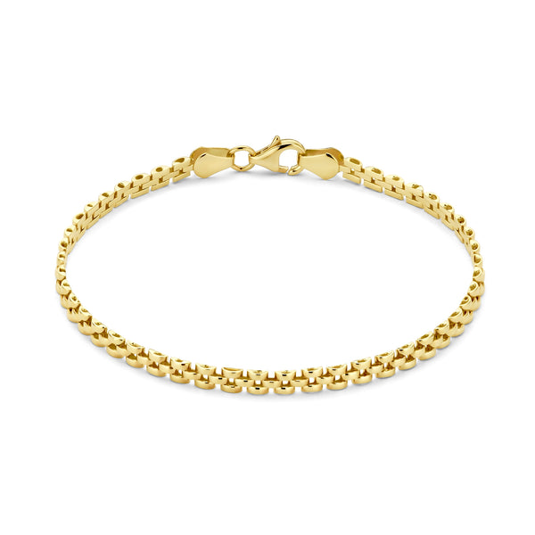 Aidee Rosine 14 karaat gouden schakelarmband