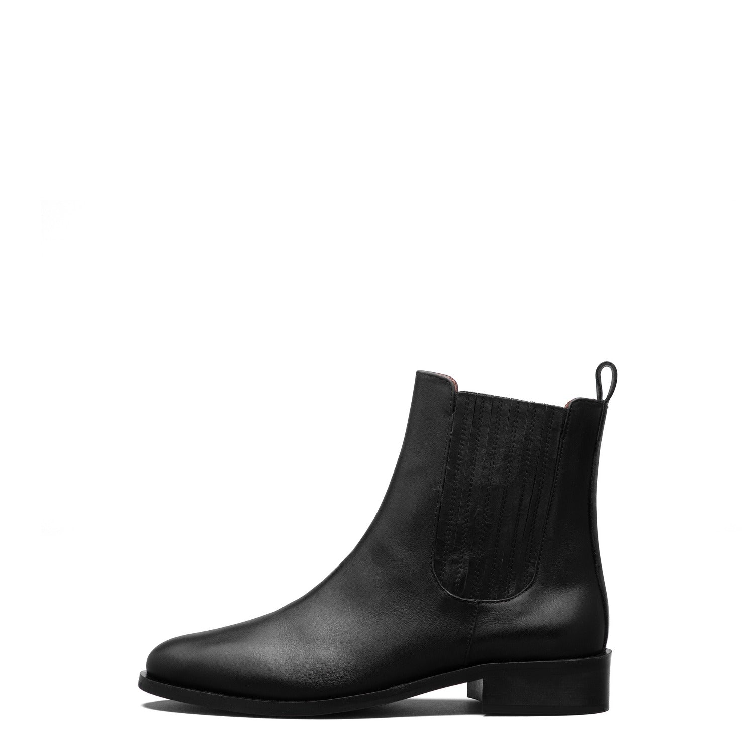 Isabel Bernard Vendôme Chey Black Calfskin Leather Chelsea Boots IB53012-001-42