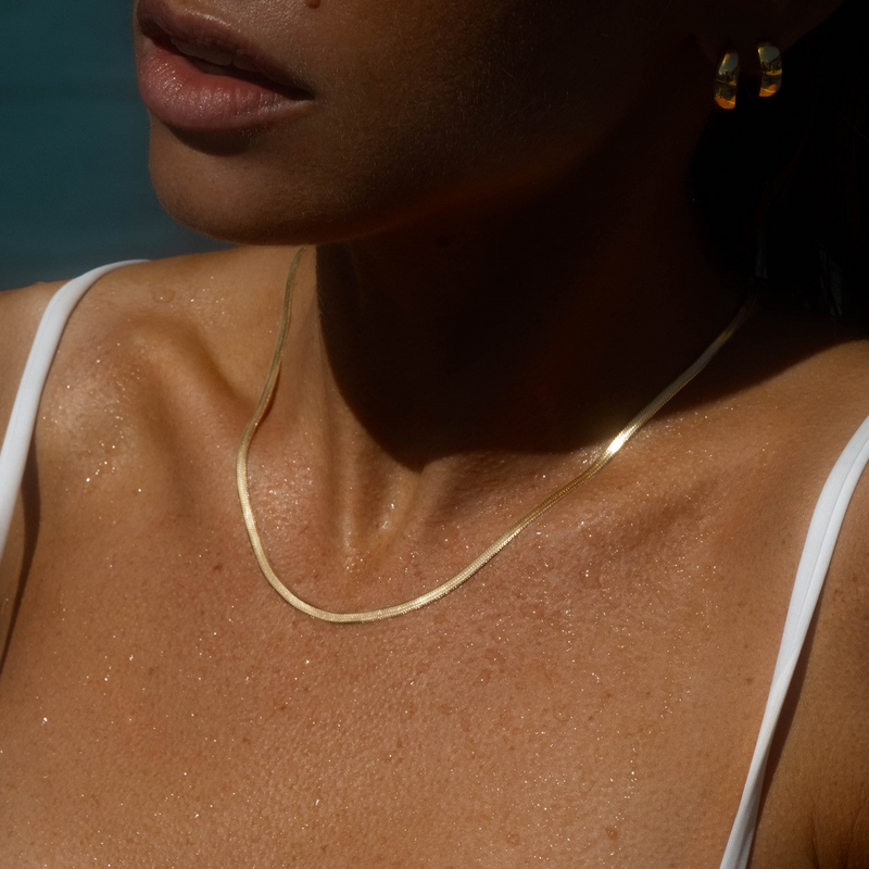 Mockberg Thin Snake Necklace MO577-zoom-