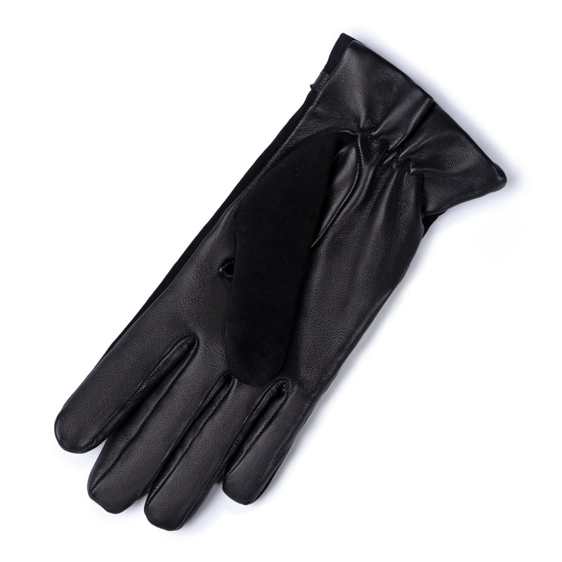 Isabel Bernard Isabel Bernard Honoré Marcelia zwarte suède leren handschoenen van geitenleer IB67001-101-7.5-zoom-