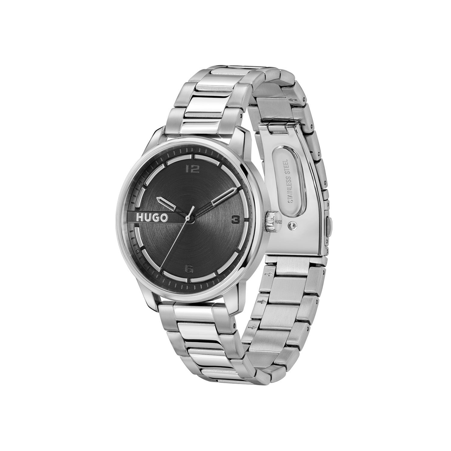 Hugo Boss HUGO #STAMP Zwart Heren Horloge 2002-HU1530364