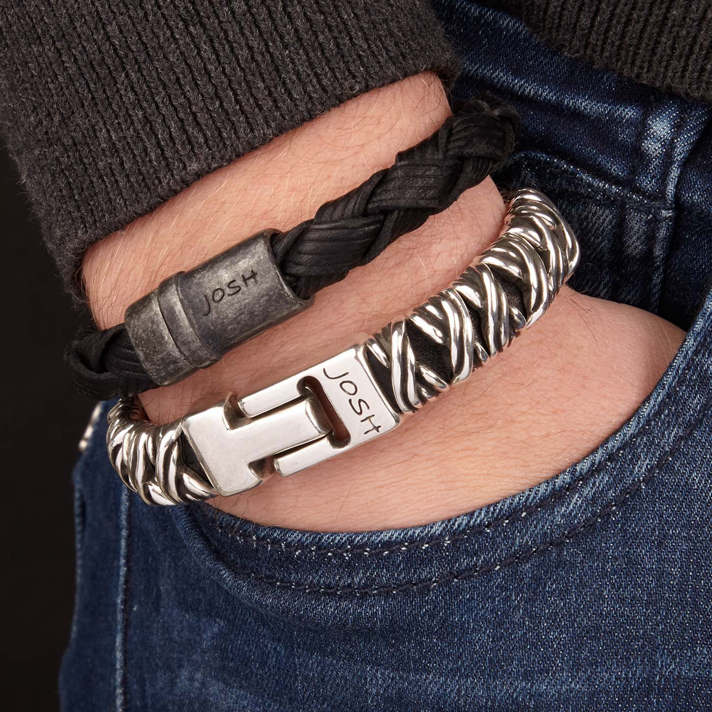 Josh Silver Bracelet 03441-BRA-L