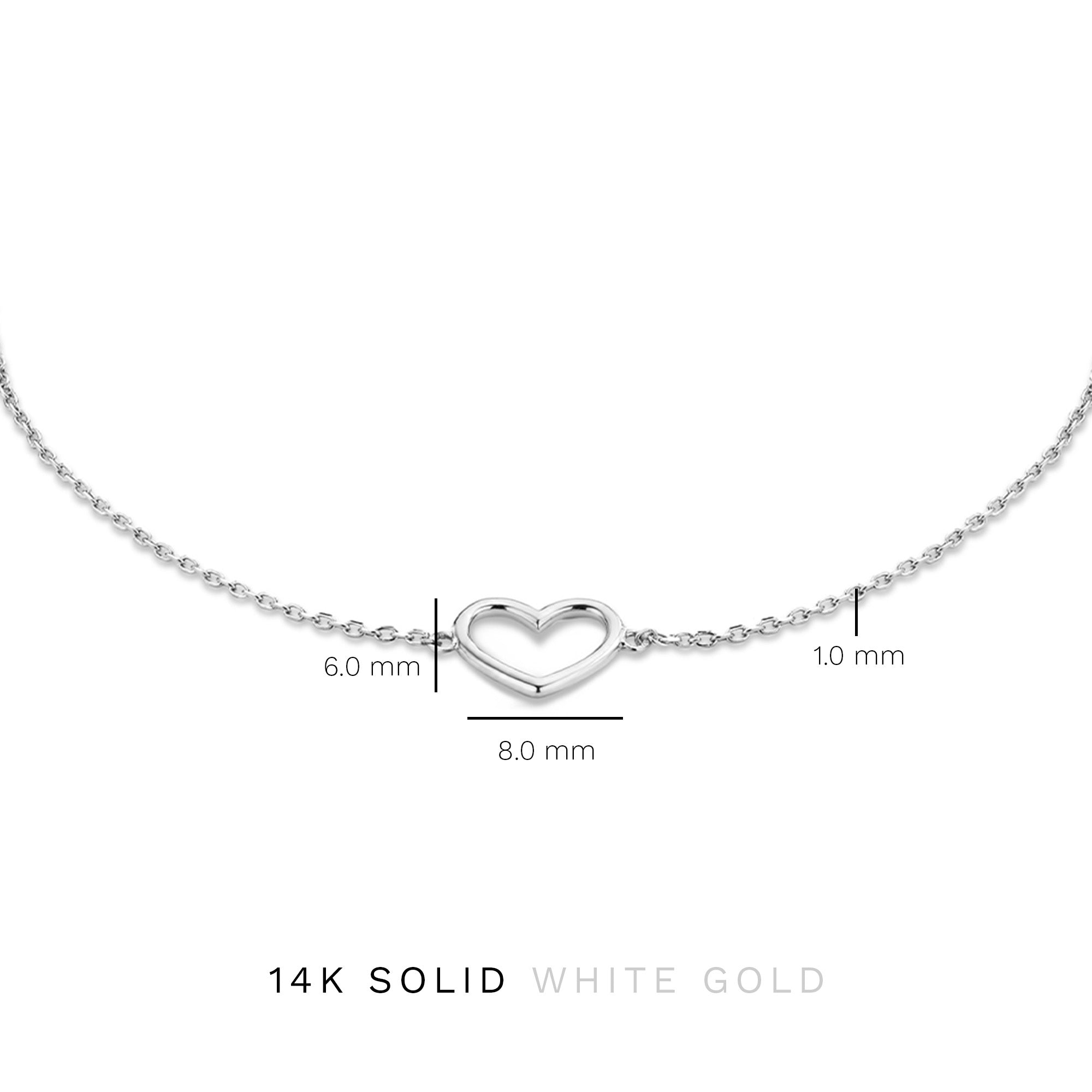 Isabel Bernard Saint Germain Amore 14 Carat White Golden Bracelet IB320052