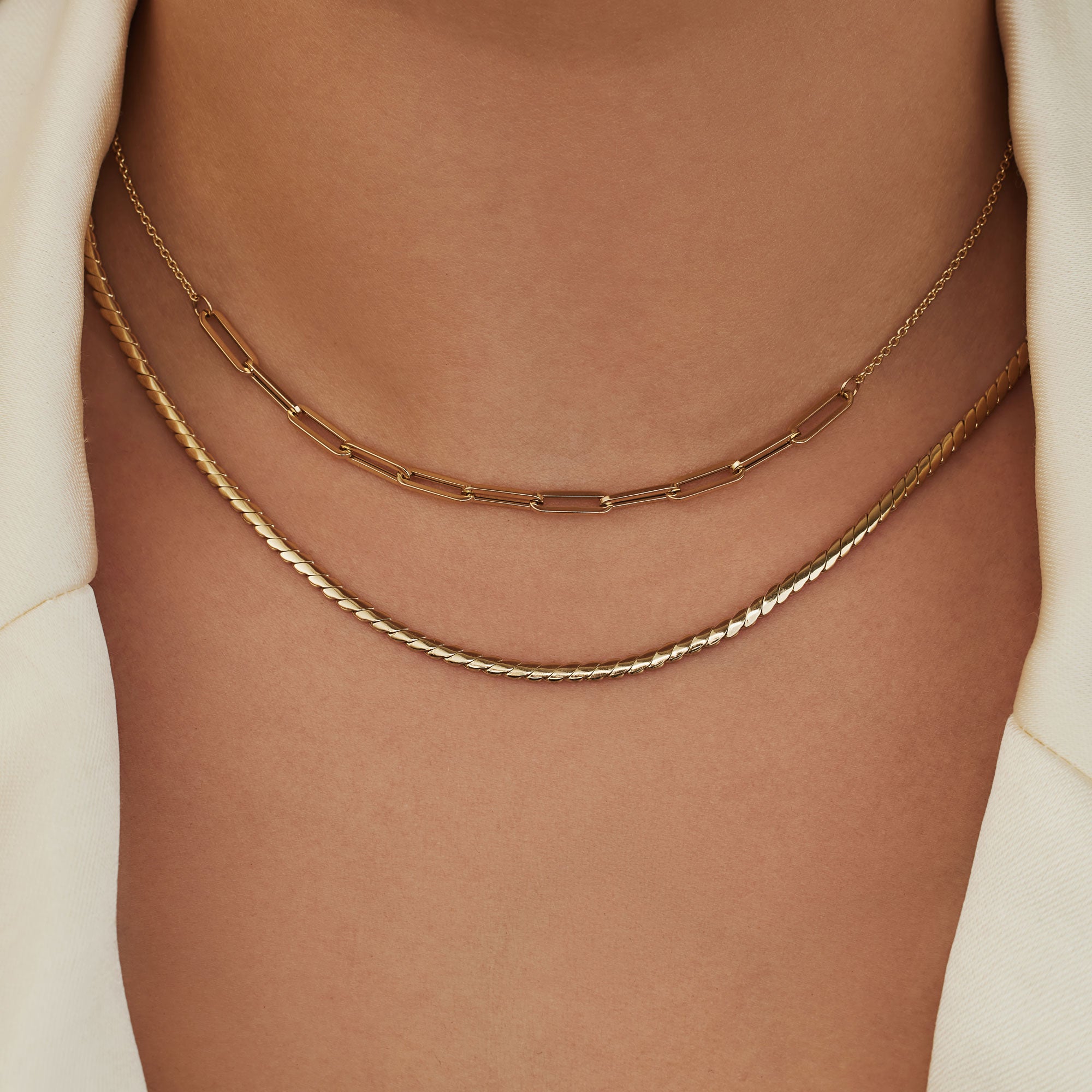 Isabel Bernard Aidee Céleste 14 Carat Golden Necklace IB340081