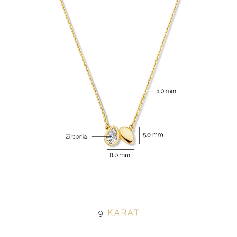 Beloro Jewels Regalo d'Amore 9 Karaat Ketting en Armband Giftset BO90016-zoom-