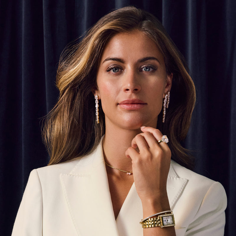 Sif Jakobs Ellisse 925 Sterling Silver Drop earrings SJ-E2323-CZ-zoom-