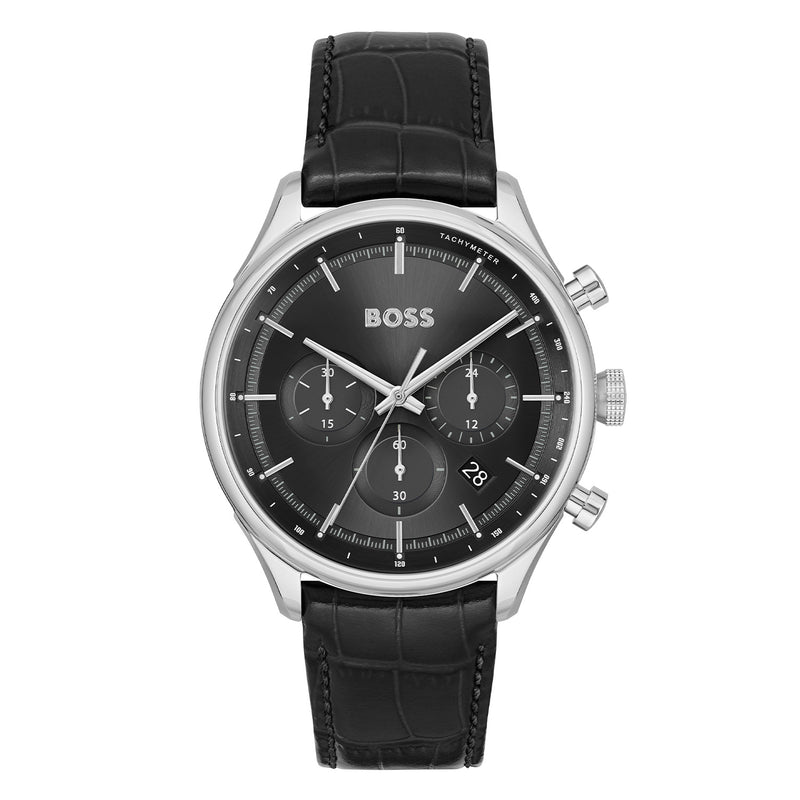 Hugo Boss Gregor Zwart Heren Horloge 2002-HB1514049-zoom-