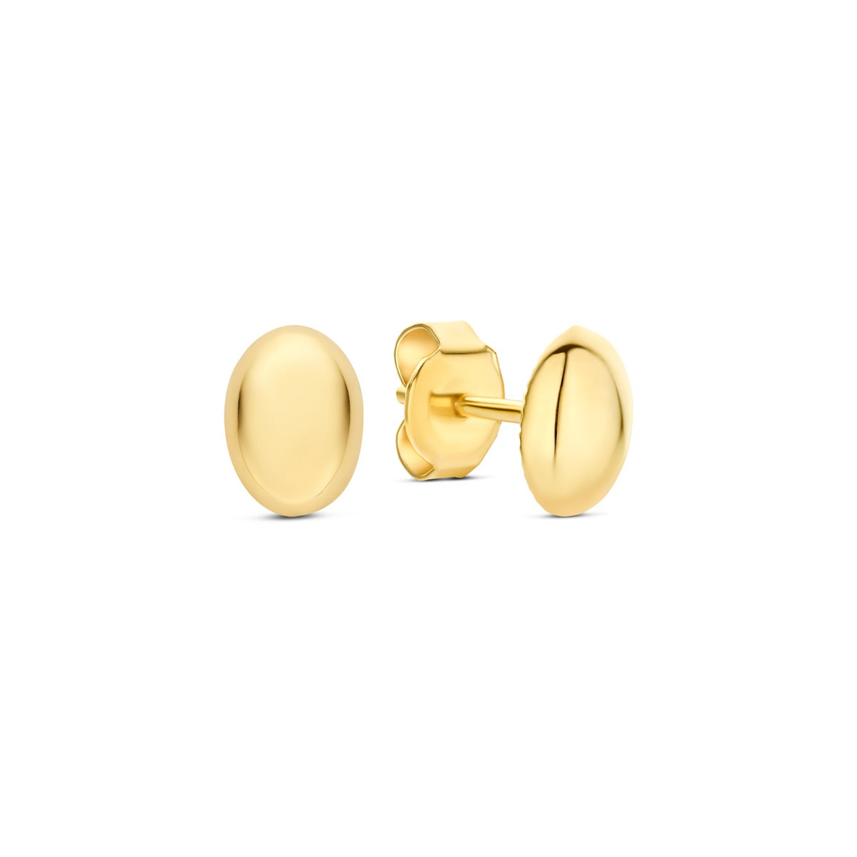 Beloro Jewels La Rinascente Fey 9 karat gold ear studs oval BO360112