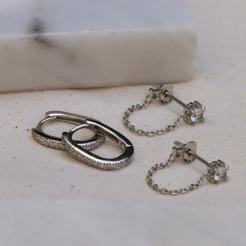Karma 925 Sterling Silver Sun Kissed Earparty EPV22S-zoom-