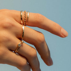 Violet Hamden Venus Goudkleurige Ring Met Geboortesteen VH330008APR-60