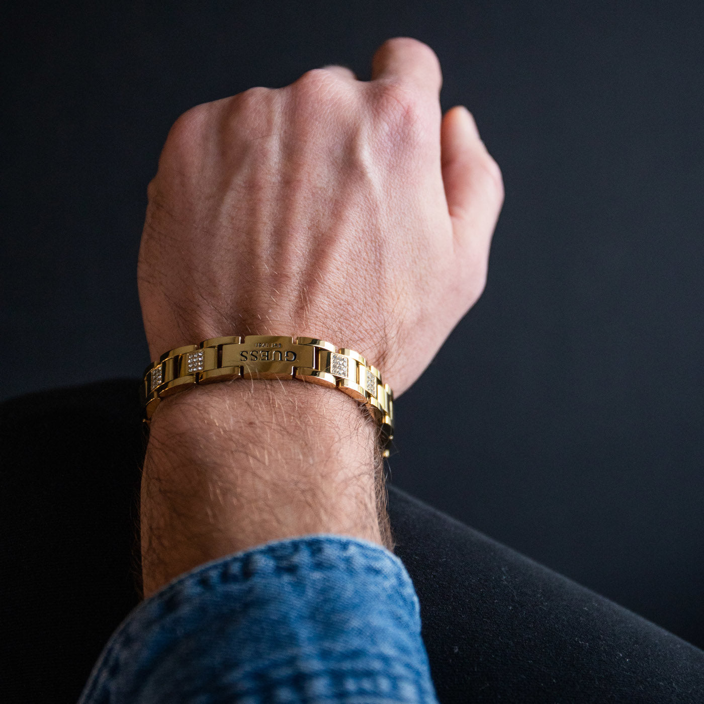 GUESS Frontiers Gold Bracelet JUMB01342JWYGT-U