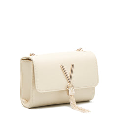 Valentino Bags Divina Beige Crossbody Bag VBS1R403GBEIGE