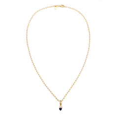 Elli 925 Sterling Silver Necklace with Sapphire 2004-BF-0008263-001