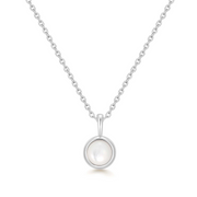 Ania Haie Lady Cozy 925 Sterling Silver MOP Pendant Necklace 2002-AH-N068-04H-MP