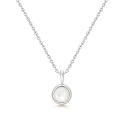 Ania Haie Lady Cozy 925 Sterling Silver MOP Pendant Necklace 2002-AH-N068-04H-MP