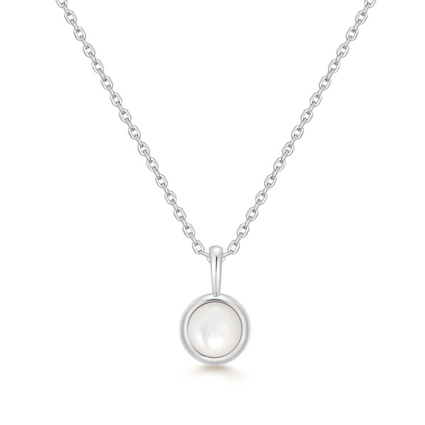 Ania Haie Lady Cozy 925 Sterling Silver MOP Pendant Necklace 2002-AH-N068-04H-MP