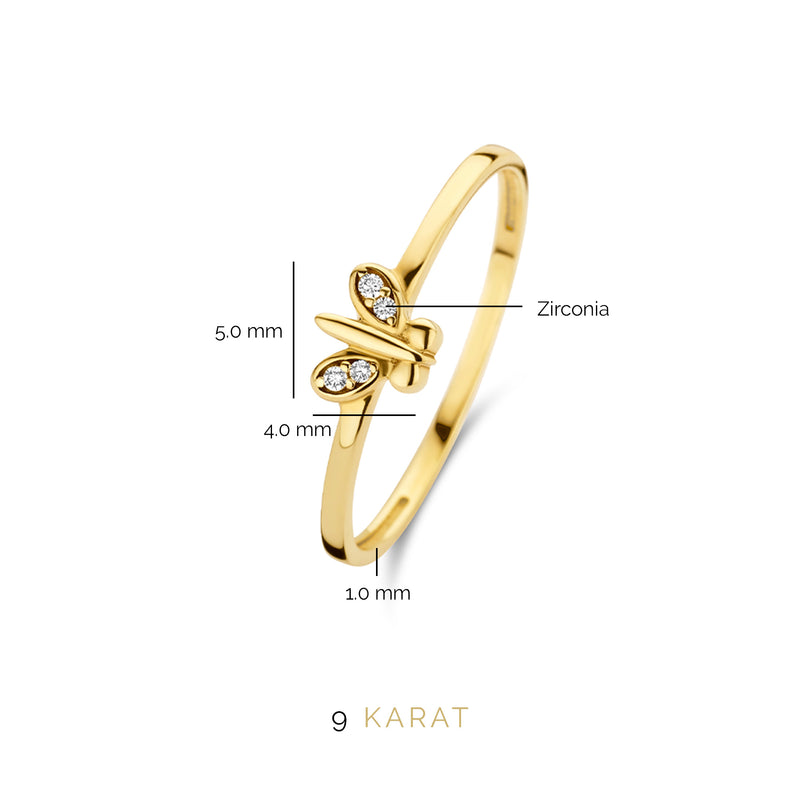 Beloro Jewels Della Spiga Farfalla 9 karaat ring BO330006-50-zoom-