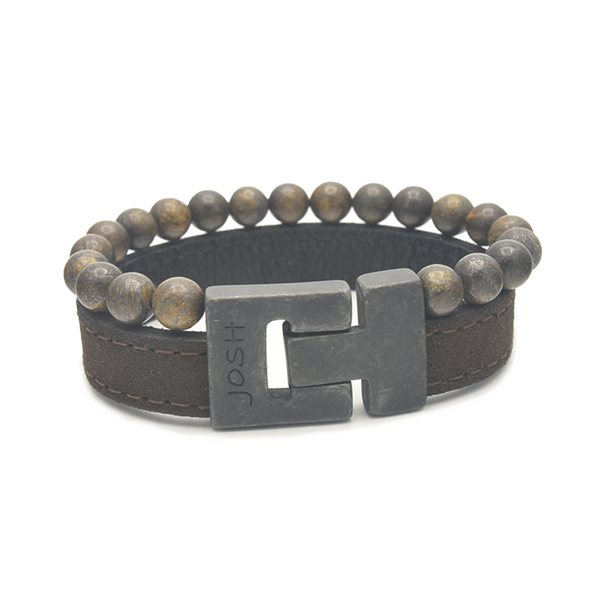 Josh Brown Natural Stone Bracelet 25039VB/BRWN