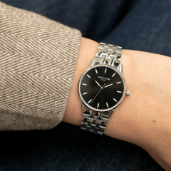 Parte Di Me Orologio round ladies watch silver coloured and black PDM09048