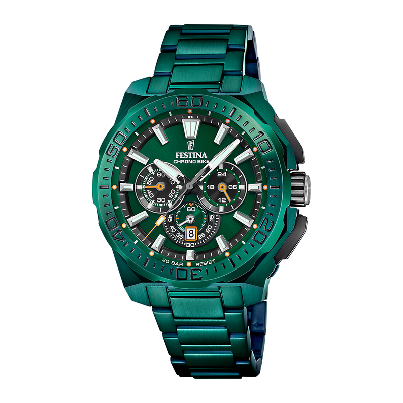 Festina Chrono Bike Green Men's Watch F20730/1-zoom-