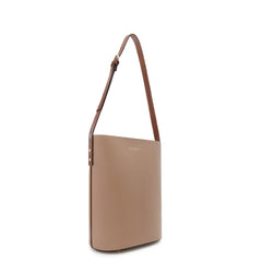Isabel Bernard Honoré Lora Taupe Calfskin Leather Shoulder Bag IB25085-378