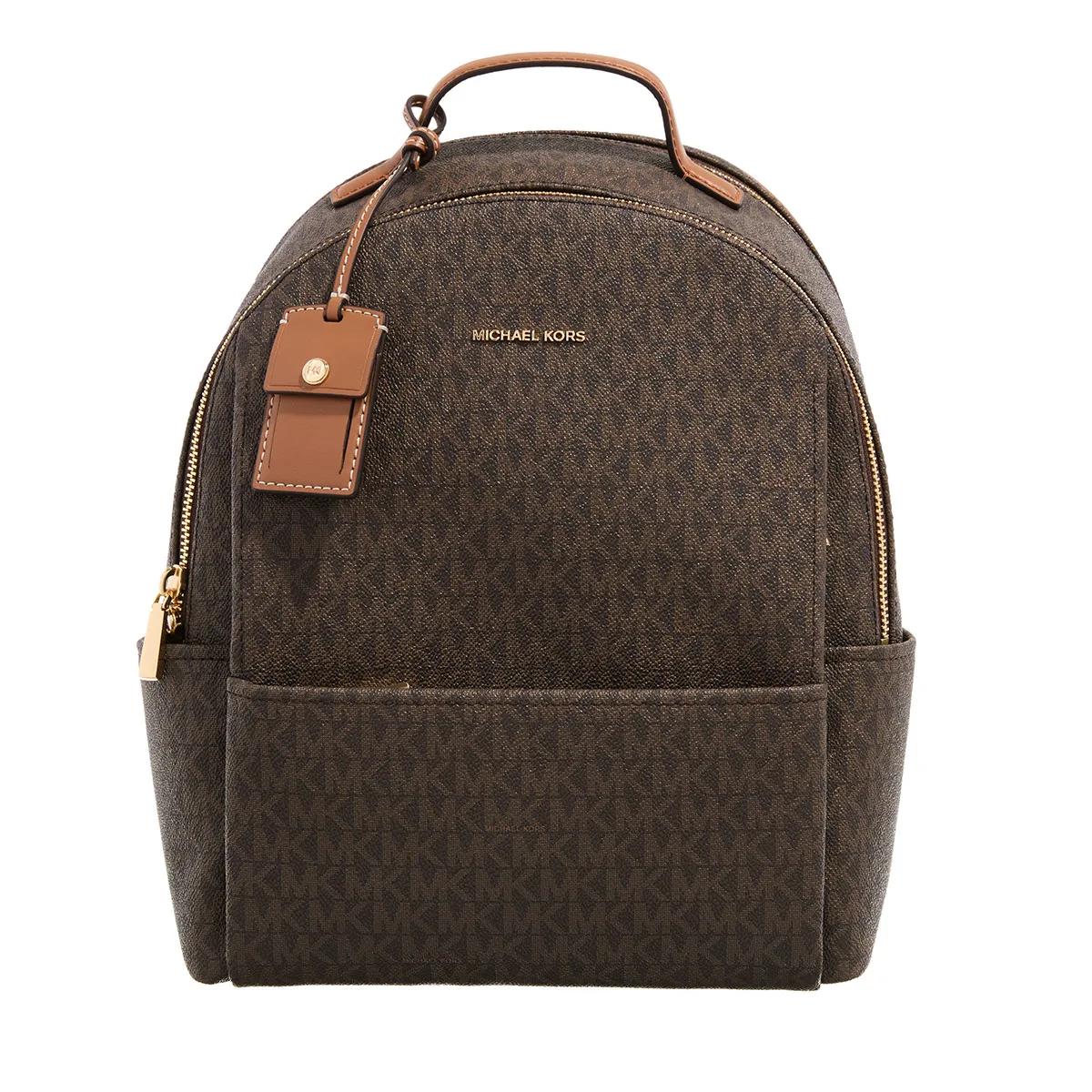 Michael Kors Sable Brown Leather Backpack 2001-A0542949
