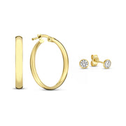 Isabel Bernard Cadeau d´Isabel 14 Karaat Gouden Oorbellen Set IB90121