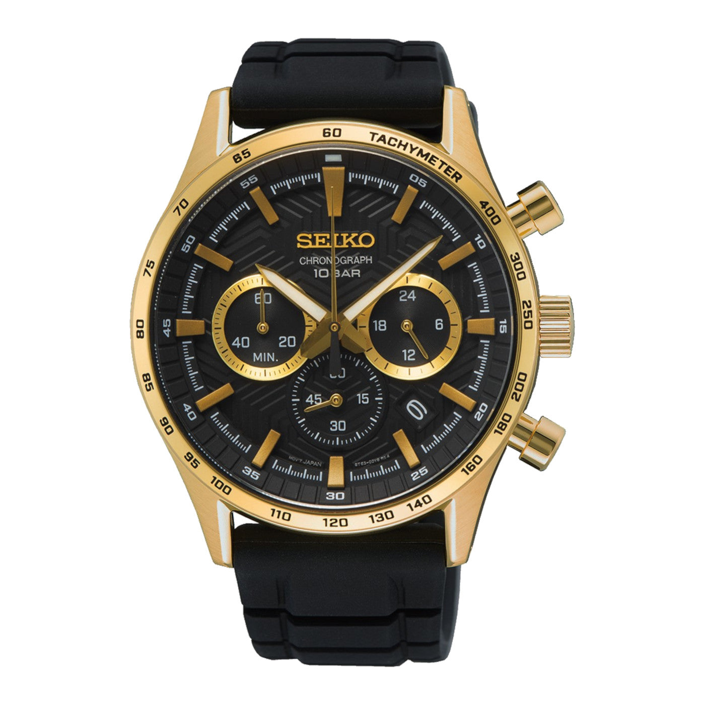 Seiko Chronograph Gold Watch SSB446P1