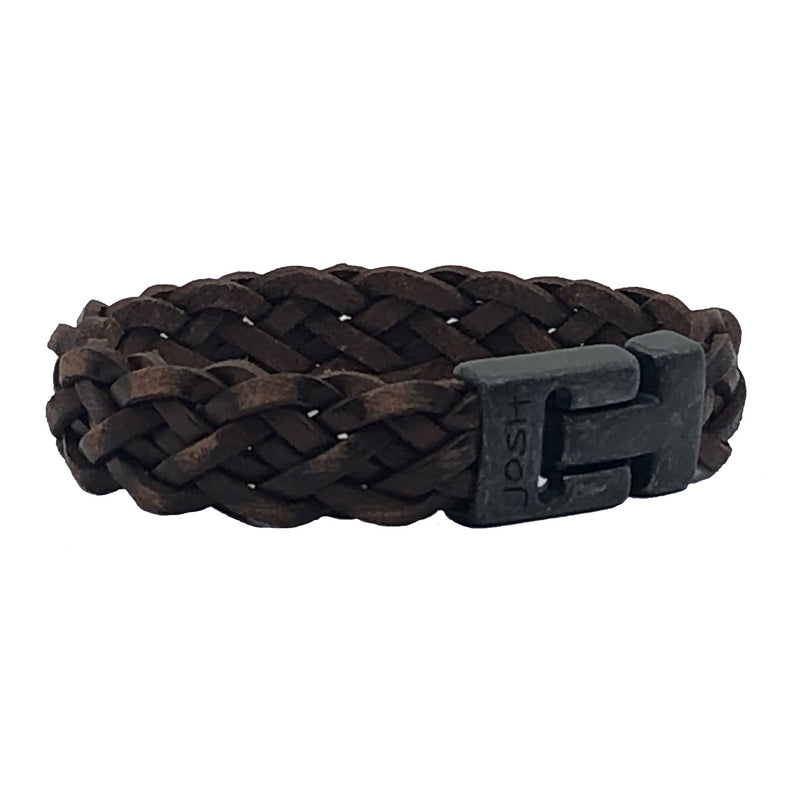 Josh Vintage Brown Bracelet 24949-BRA-VB/BROWN-M-zoom-