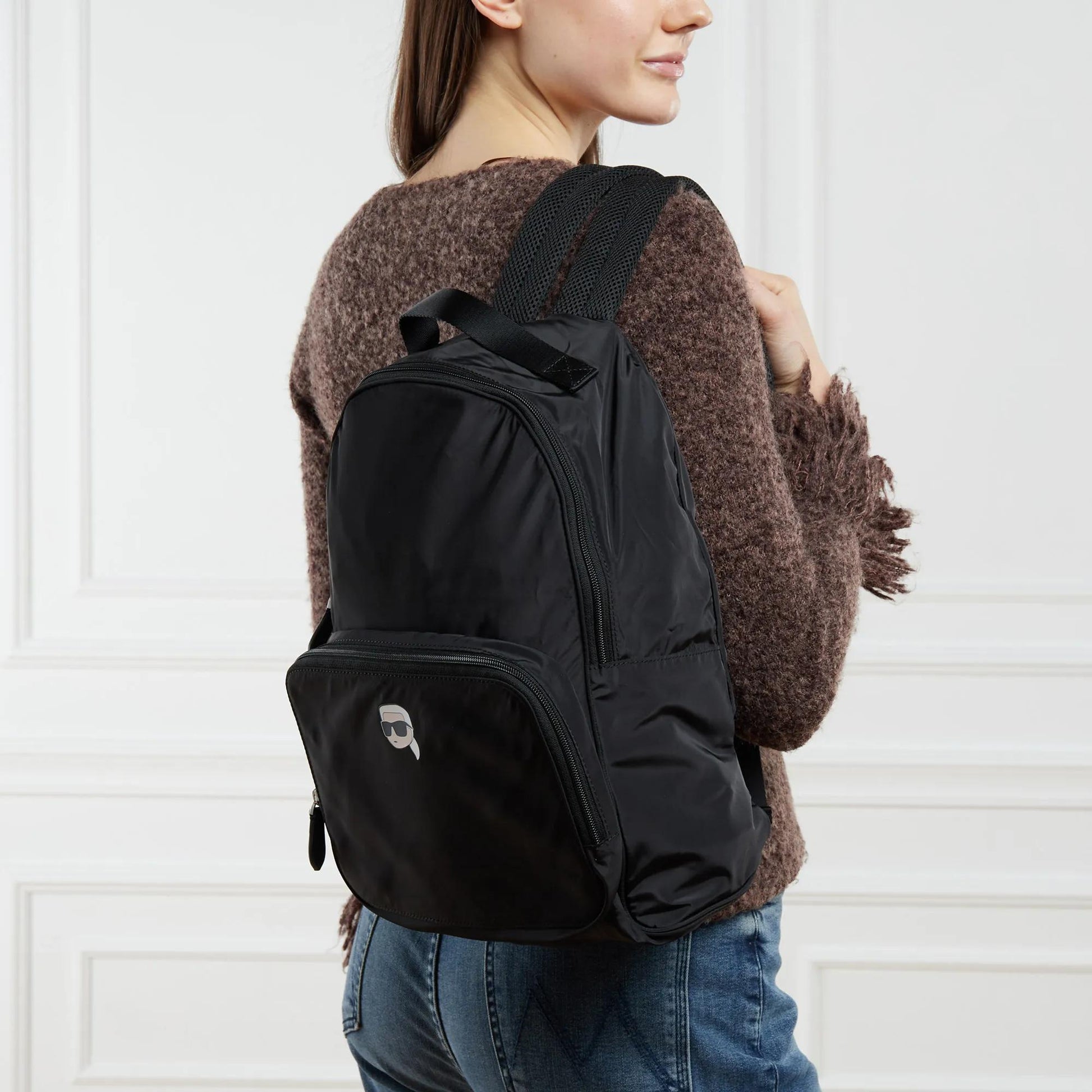 Karl Lagerfeld Black Backpack 2001-A0491490