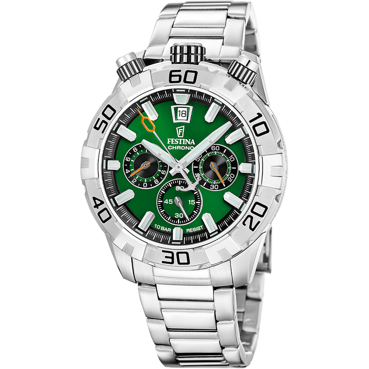 Festina Bullhead Green Chronograph Men's Watch F20743/2