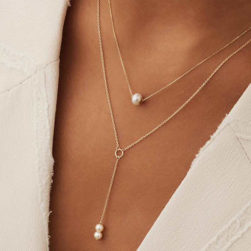 Isabel Bernard Belleville Luna 14 Karaat Gouden Collier IB340024 (Lengte: 40.00-45.00 cm)-zoom-