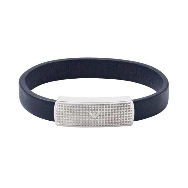Emporio Armani Blue Leather Bracelet EGS2987040