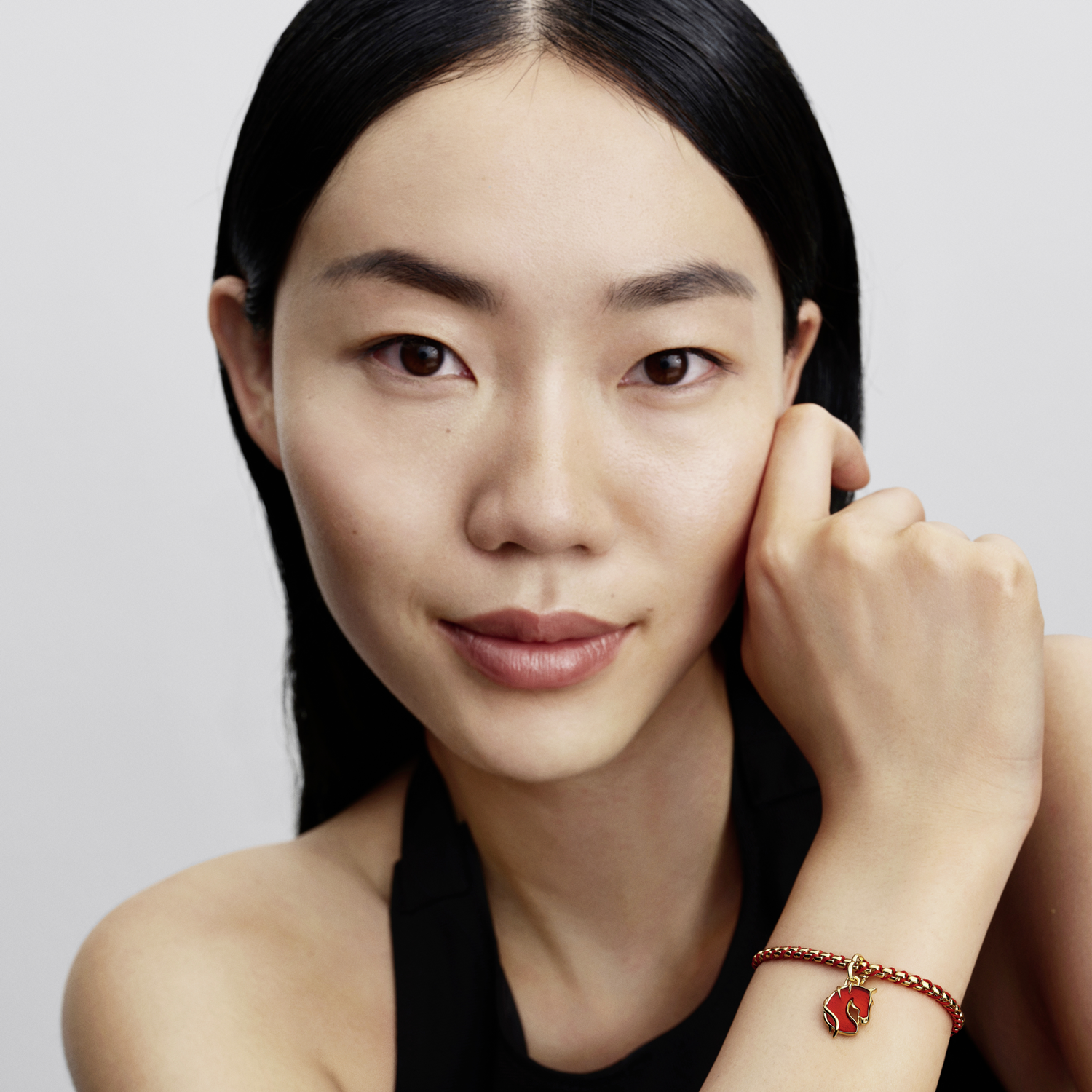 Pandora Moments Gold Plated Red Fire Horse Murano Glass Pendant Charm 764431C01