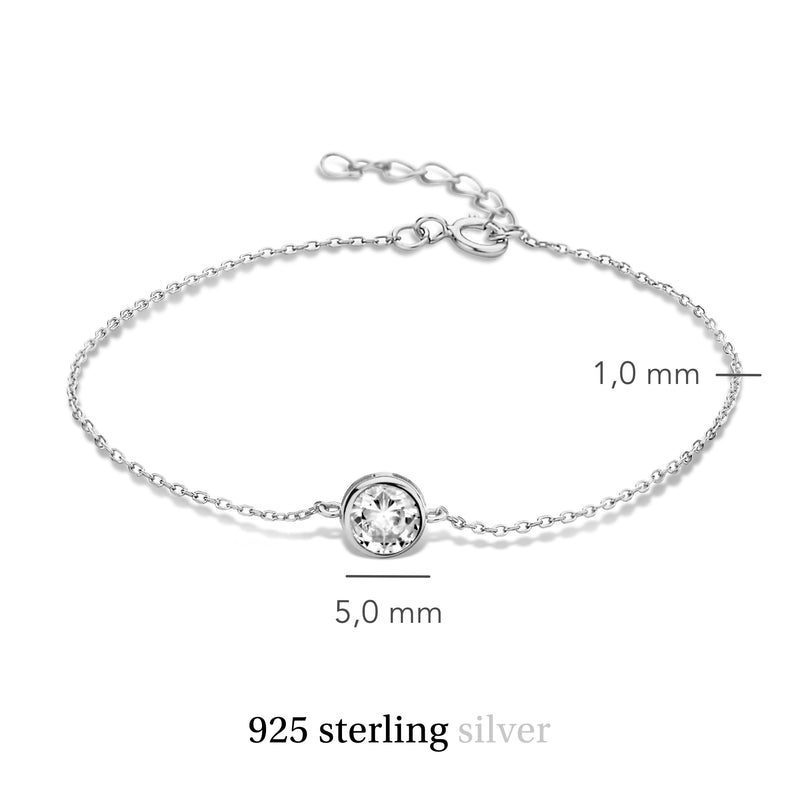 Violet Hamden Venus 925 Sterling Zilveren Armband met Geboortesteen VH320009-AUG-zoom-