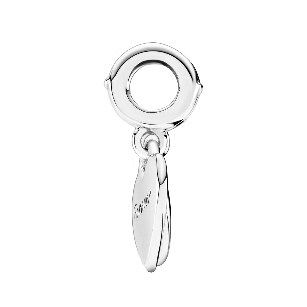 Pandora People 925 Sterling Silver Mother and Daughter Hearts Charm 799187C01
