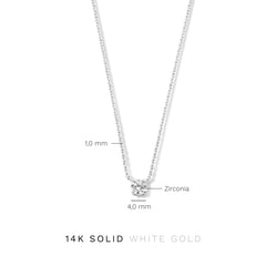 Isabel Bernard Saint Germain Garance 14 Carat Whitegold Necklace IB340140 (Length: 42.00 cm)