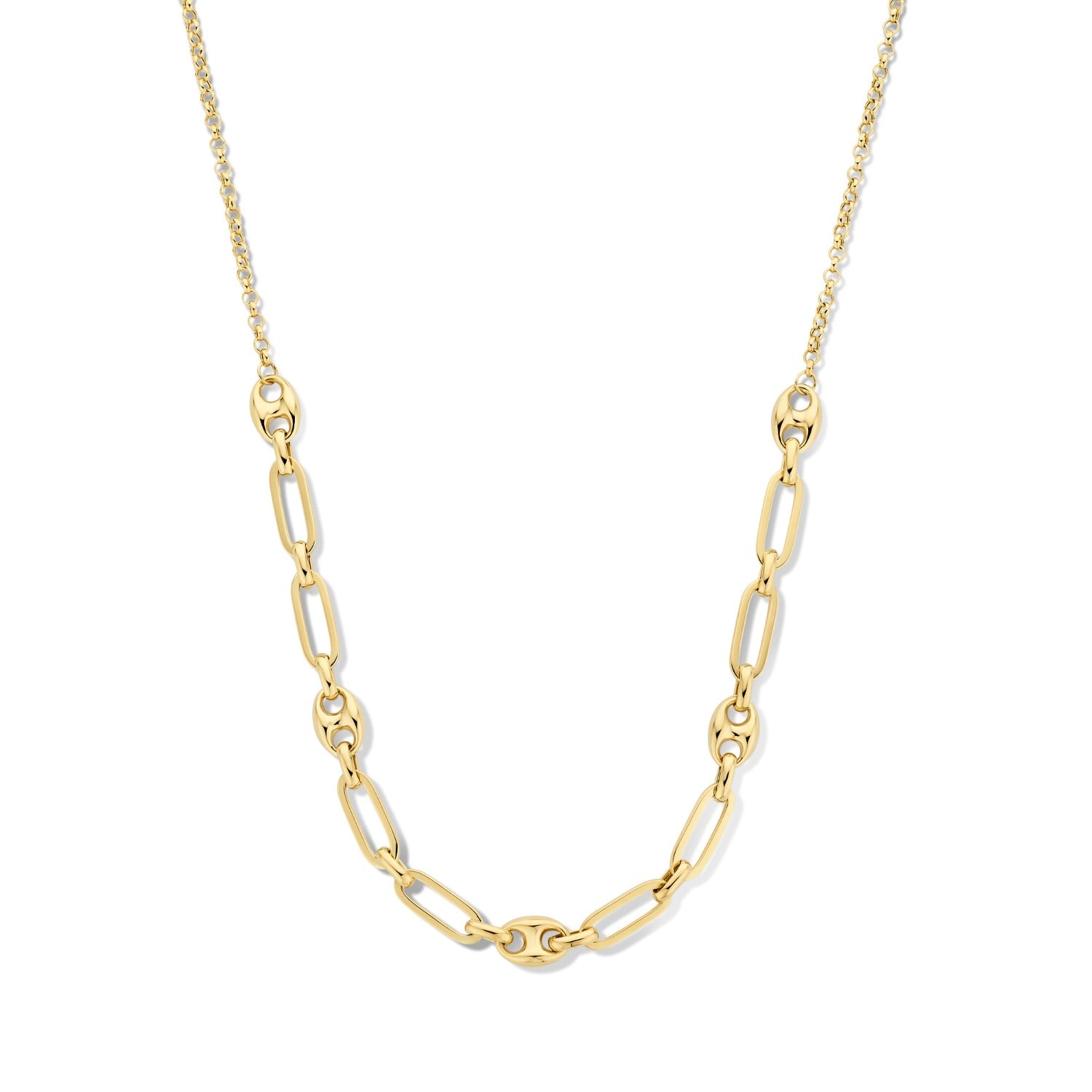 Isabel Bernard Cadeau d'Isabel 14 karat gold necklace and bracelet gift set with chains IB90181