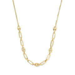 Isabel Bernard Cadeau d'Isabel 14 karat gold necklace and bracelet gift set with chains IB90181