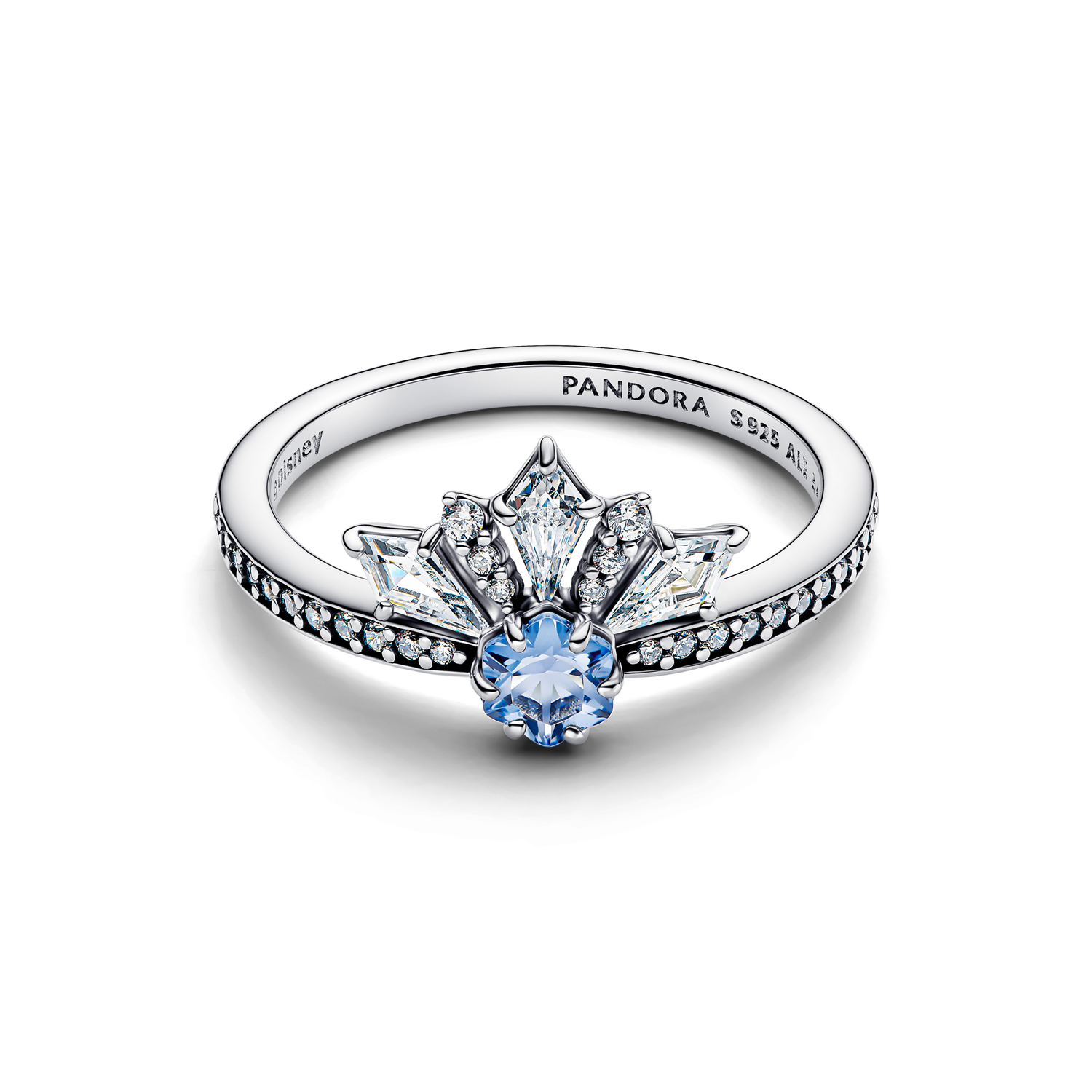 Pandora Disney 925 Sterling Silver Frozen Queen Elsa Tiara Ring 194134C01-54