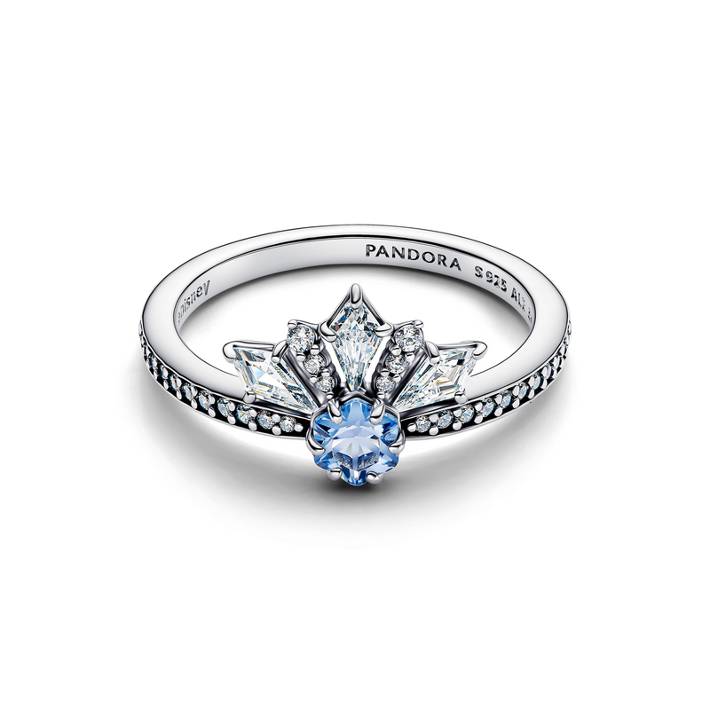 Pandora Disney 925 Sterling Silver Frozen Queen Elsa Tiara Ring 194134C01-54-zoom-