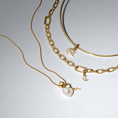 Pandora Moments Gold Plated Tubular Choker Necklace 364705C00-M
